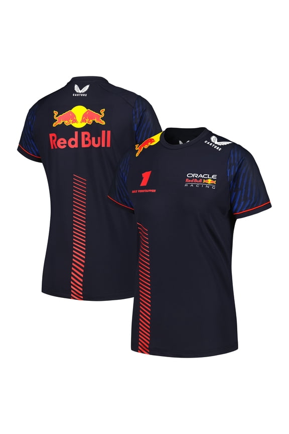 Women's Castore Max Verstappen Navy Red Bull Racing Driver Edition T-Shirt