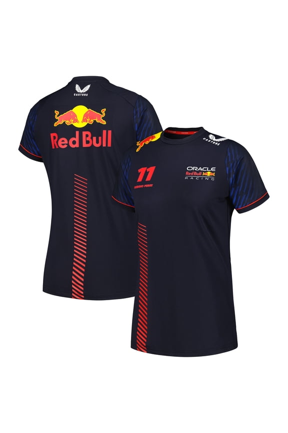 Women's Castore Sergio Perez Navy Red Bull Racing 2023 Driver Edition T-Shirt
