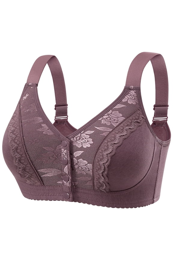 Women's Casual Adjustable Breathable Bra Without Steel Ring, Lace Stitching, Suitable for Daily Wear, Various Sizes