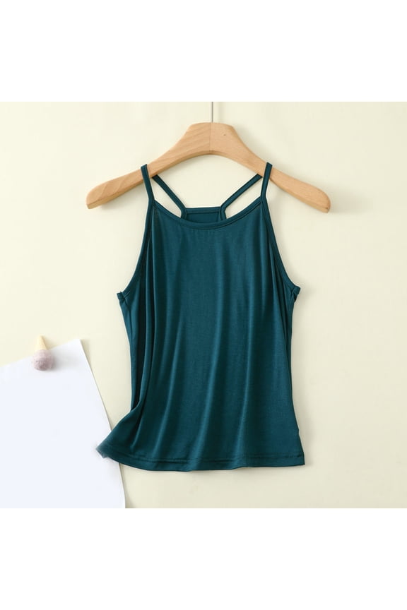 Women's Casual And Fashionable Outerwear Solid Color Round Neck Sleeveless Top Womens Henley Long Sleeve Womens Rugby Shirt Leather Shirts & Tops