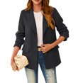 thumbnail image 1 of Women's Casual Blazers Long Sleeve Lapel Button Open Front Work Office Blazer Jackets Suit, 1 of 6