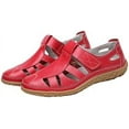 thumbnail image 1 of Women's Casual Boho Gladiator Sandals, Summer Leather Comfort Soft Sole Closed Toe hook and loop fastener Ankle Strap Beach Shoes, 1 of 12