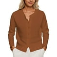 thumbnail image 1 of Women's Casual Button Down Cardigan Soft Lightweight Knit Sweater For Spring And Fall Daily Wear With Jeans Or Skirts, 1 of 8