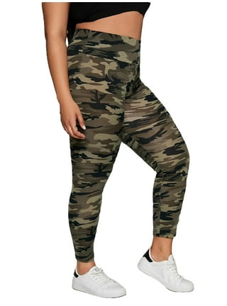 Camo Capri Pants Camouflage Leggings Womens Plus Size SXYfitness