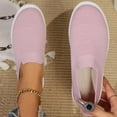 thumbnail image 1 of Women's Casual Canvas Sneakers Fashion Shoes for Women Comfortable Flats Breathable Padded Insole Slip on Sneakers Women Low Slip on Shoes, 1 of 8