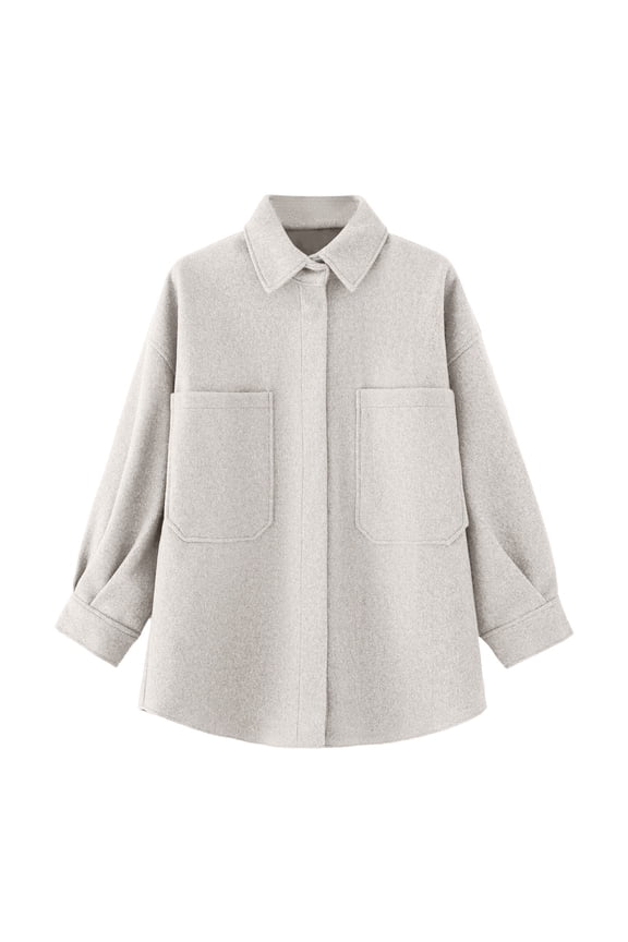 Women's Casual Cardigan Jacket with Button Front and Pockets, Long Sleeve Lightweight Polyester, Perfect for Spring Winter Daily Wear