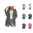 thumbnail image 1 of Women's Casual Cardigan Open Front Lightweight Long Sleeve Knit Sweater For Everyday Wear Comfortable Loose Fit Fall Winter Spring Cardigan Sweaters for Women, 1 of 2