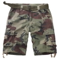 thumbnail image 1 of Women's Casual Cargo Shorts Multi-Pockets Twill Bermuda Summer Shorts(No Belts),Camo 10, 1 of 6