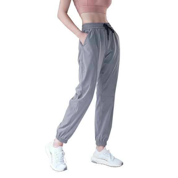Women's Casual Cinch High Waist Sport Running Jogging Harem Pants Sweatpants Jogger Pants Baggy Trousers