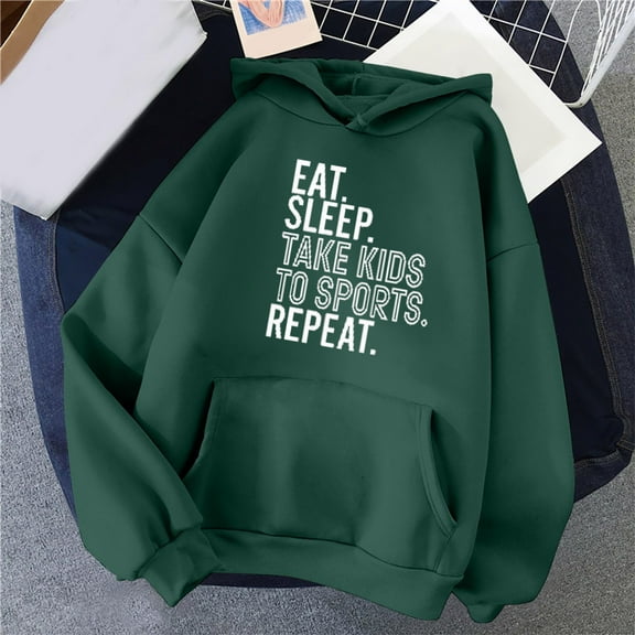 Women's Casual And Comfortable Autumn Winter Hoodie With Round Neck Long Sleeve Pocket And Letter Print Hot Two Piece Outfit Junior Girls Sweatsuits Lined Jacket Women Full Zip Jacket Baseball