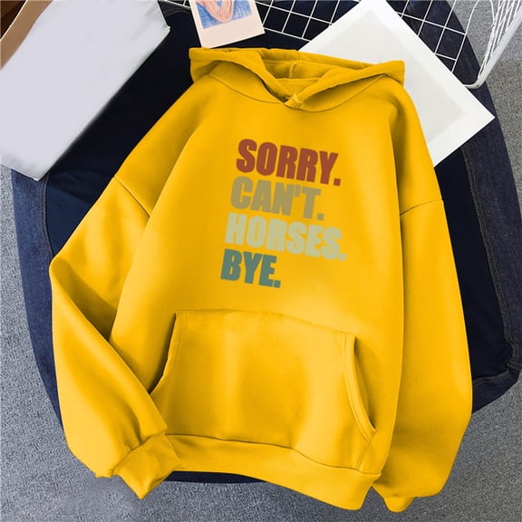 Women's Casual And Comfortable Autumn Winter Hoodie With Round Neck Long Sleeve Pocket And Letter Print Velour plus Size Jacket Medium Sweatshirt Women Plain Hoodies Womens Comfy Hoodie Hoodie Zip up