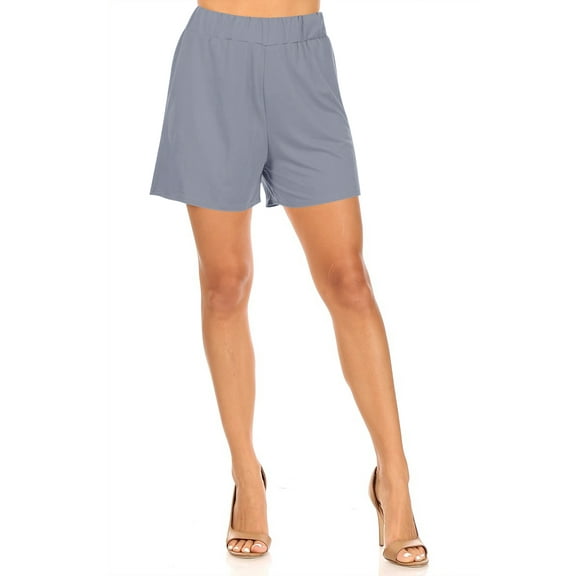 Women's Relaxed Fit Elastic Waistband Shorts for Summer Outfits