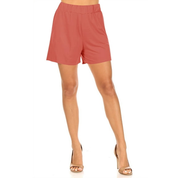 Women's Relaxed Fit Elastic Waistband Shorts for Summer Outfits