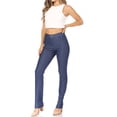 thumbnail image 1 of Women's Casual Comfy Slim Pocket Jeggings Jeans Pants with Button, 1 of 6