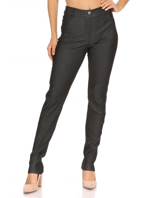 Women's Casual Comfy Slim Pocket Jeggings Jeans Pants