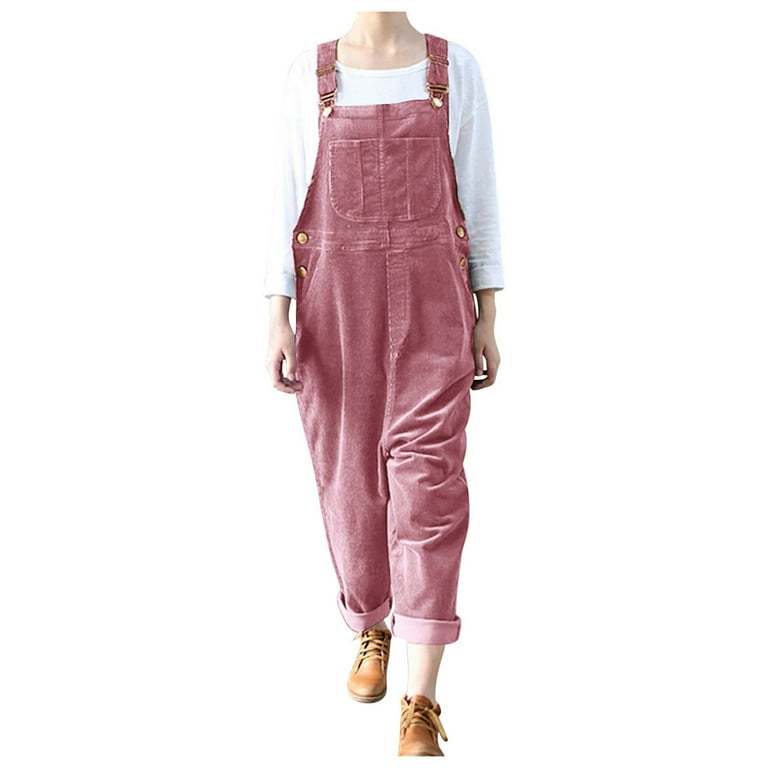 Pockets Corduroy Overalls, Vintage Jumpsuits, 90s Loose Overalls, Wide Leg Corduroy Pants, Bib Overalls With buying Pockets