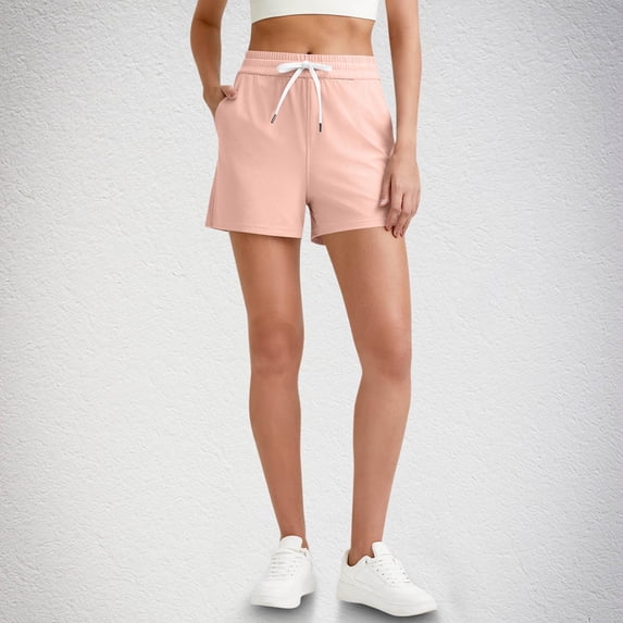 Women's Casual Cotton Shorts with Elastic Waist - Soft, Breathable, and Comfortable for Everyday Wear, Sports, and Summer
