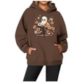 thumbnail image 1 of Women's Casual Crew Neck Pocket Print Hoodie Women Hooded Sweatshirts Sleeve Zip up Velour Hoodie Hoodies Female Hoodies for Women Womens Long Sweatshirt Dark Hoodie Long Hoodie with Zipper Sweatshirt, 1 of 3