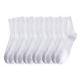 thumbnail image 1 of Women's Casual Crew Socks, Women's Value, Crew Soft Moisture-Wicking Socks-white, 1 of 5