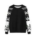 thumbnail image 1 of Women's Casual Crewneck Sweatshirts Fall Fashion Colorblock Pullover Tops Womens Oversized Sweater Loose Drop Shoulder Long Sleeve Sweatshirt Ladies Juniors Girls Jumper Shirts Hoodies Outfits, 1 of 3