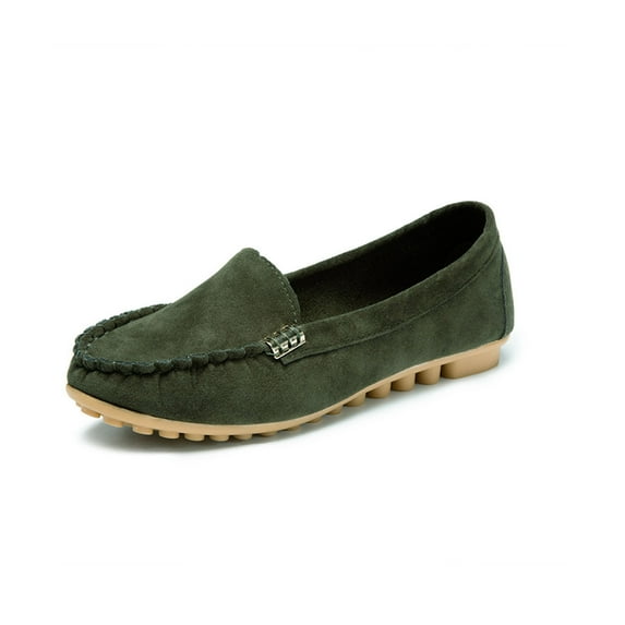 Women's Casual Cushioning Orthopedic Shoes,Women's Comfortable Lightweight Suede Loafers