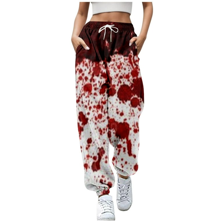 Women s Casual Drawstring Loose Fit Jogger Pants With Floral Print Comfortable Sport Sweatpants For Everyday Wear Walmart