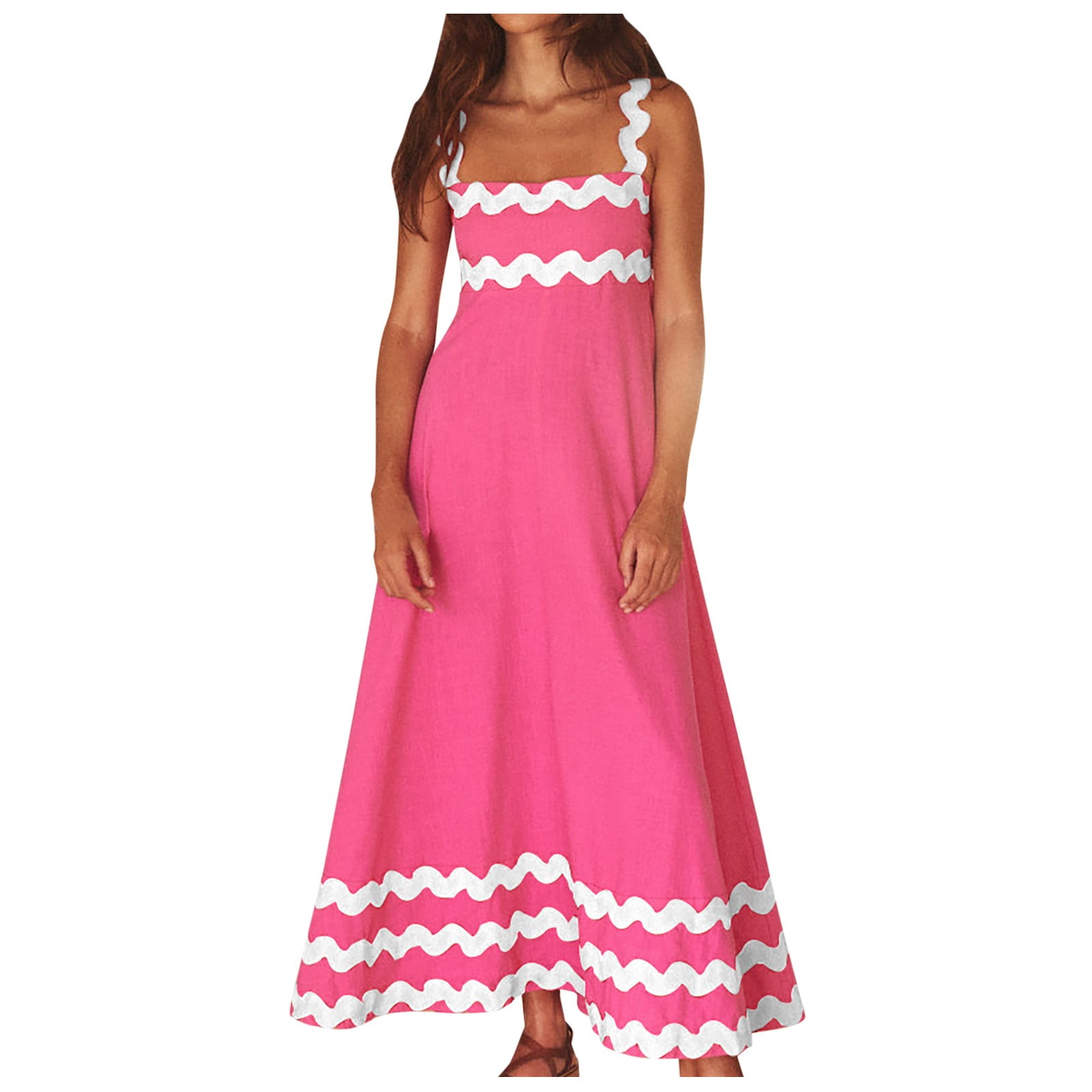 Women's Casual Dress Casual Fashion Sleeveless Dress Summer Loose Sexy