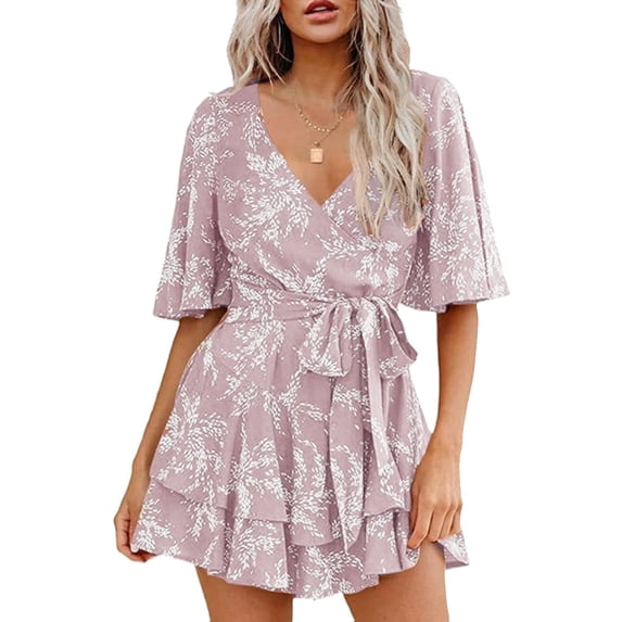 Women's Casual Tennis Dress Women's 2023 Lady Elegant Knitting Lace Cape Dress Plus Size Fashion Printing Neck Half Sleeve Pencil Dresses Pink XXL