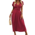 thumbnail image 1 of Women's Casual Dresses Cienvnstg Short Sleeved A-Line Dress for Everyday Wear Classic Women's Party Dress, 1 of 4