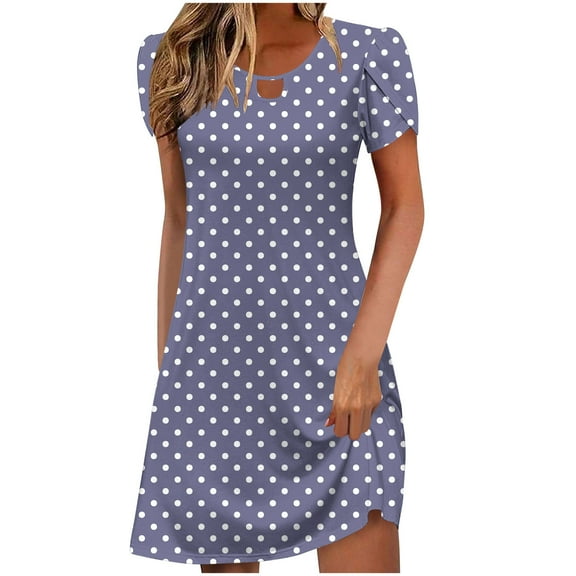 Women's Casual Dresses UK Elegant Party Summer Leaf Sleeves Hollow Neckline Dress Long Skirt Plus Size Ladies Wedding Guest Formal Cocktail Dresses Clubbing Evening Gowns