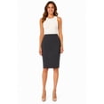 thumbnail image 1 of Women's Casual Elastic Band High Waist Stretch Office Work Solid Midi Skirt, 1 of 6