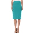 thumbnail image 1 of Women's Casual Elastic Band Stretch Office Work Solid Midi Skirt, 1 of 5