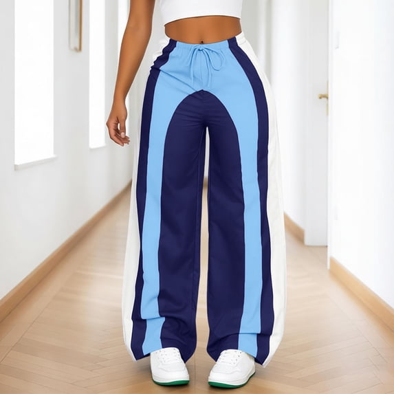 Women's Casual Elastic Waist Loose Fit Comfortable Trousers For Home Wear And Travel Women's Comfortable Lightweight Regular Pants Girl Pull On Sweatpants