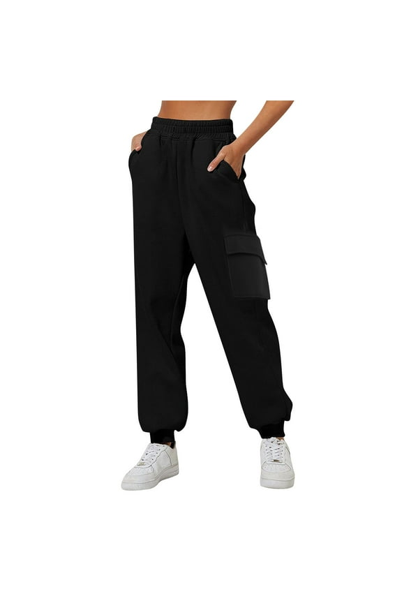 Women's Casual Elastic Waist Trousers for Daily Wear Home Comfort Outdoor Activities and Light Workouts