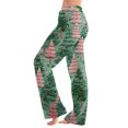 thumbnail image 1 of Women's Casual Fashion Christmas Pajama Pants, Long Sleepwear Trousers for Sports and Home Use, Comfortable and Soft Material for Nightwear and Lounging,Dark Green,M, 1 of 6