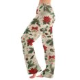 thumbnail image 1 of Women's Casual Fashion Christmas Pajama Pants, Long Sleepwear Trousers for Sports and Home Use, Comfortable and Soft Material for Nightwear and Lounging,Khaki,M, 1 of 6