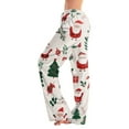 thumbnail image 1 of Women's Casual Fashion Christmas Pajama Pants, Long Sleepwear Trousers for Sports and Home Use, Comfortable and Soft Material for Nightwear and Lounging,Light Gray,3XL, 1 of 6