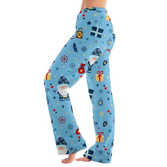 Women's Casual Fashion Christmas Pajama Pants, Long Sleepwear Trousers for Sports and Home Use, Comfortable and Soft Material for Nightwear and Lounging,Royal Blue,S