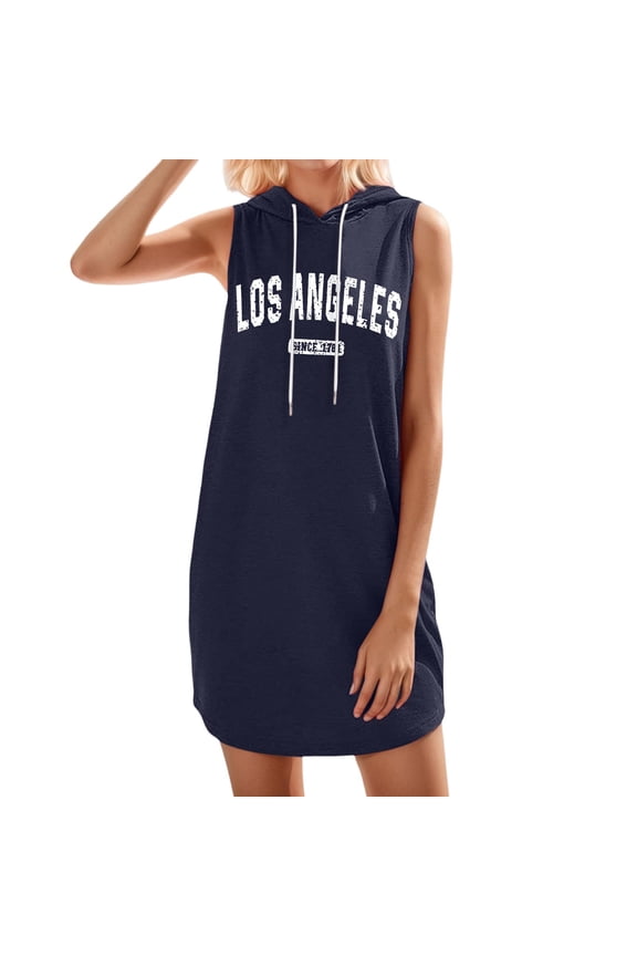 Women's Casual Fashion Dress - Letter Print, 300g Polyester, for Casual and Formal Events