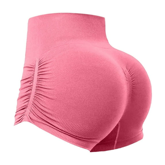 Women's Casual Fashion Gym Shorts Tight Lifting Workout Shorts Seamless Yoga Shorts