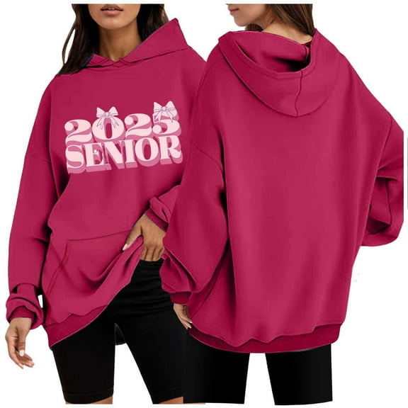 Women's Casual Fashion Long Sleeve 2025 Printed Numbers Hooded Sweatshirt Woman Hoodies Winter Tunic Tunic Length Hoodie Long Zipper Sweaters Womens Hoodies Thin Tunic Hoodie Casual Hoodie Dress Women