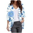 thumbnail image 1 of Women's Casual Fashion Print Lightweight And Comfortable Beach Vacation Chiffon Cardigan Sun Cardigan Uv Protection Shirts for Women Womens Sun Shirt, 1 of 7