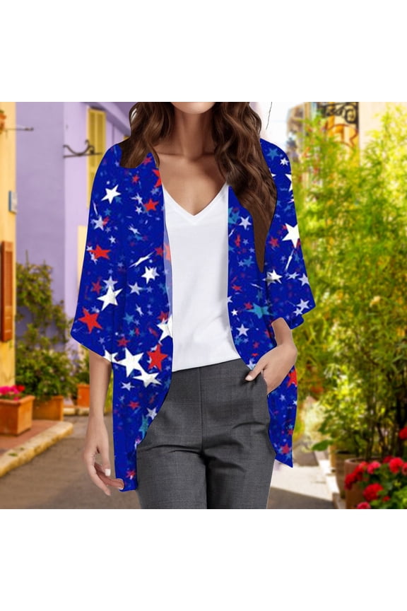 Women's Casual Fashion Print Lightweight And Comfortable Beach Vacation Chiffon Cardigan Sun Cardigan Open Cardigan Sweater Long Sweater Duster for Women Knitted Sweater Coat for Women Floral Cardigan