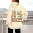 thumbnail image 1 of Women's Casual Fashion Reading Letters Printed Long Sleeved Hooded Sweatshirt Womens Zip up Jacket Figs Scrub Jacket Women Small Jacket Winter Top Zipper Jacket Women Fuzzy Jackets Women Zip up Basin, 1 of 3
