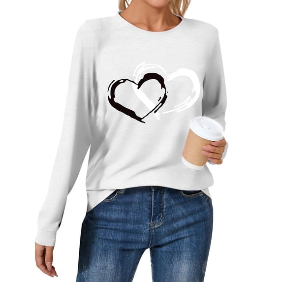 sunshuilll Crew Neck Long Sleeve T-Shirts (Women's)