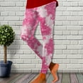 thumbnail image 1 of Women's Casual Fashion Tie Dye Printed Tights Lifting Fitness Sports Leggings Yoga Pants Ruffle Panties Yoga Shorts Women Womens Leggings plus Size Thick Leggings for Women Lift Thick Leggings for, 1 of 3