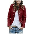 thumbnail image 1 of Women's Casual Fasion Autumn And Winter Button Long Sleeve Coats, 1 of 2