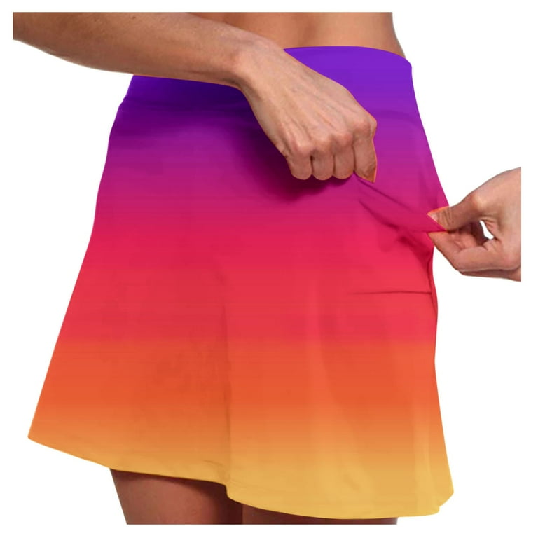 Skirted leggings orange cheap