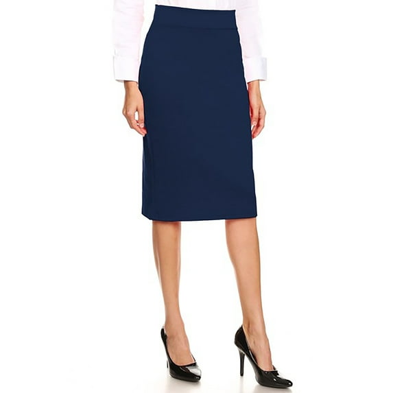 Women's Casual Fitted Midi Pencil Skirt