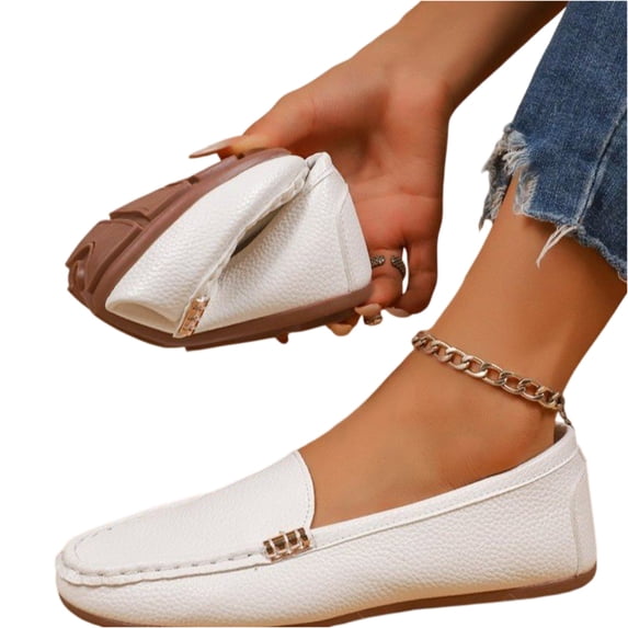 Women's Casual Flat Shoes Fall Summer Comfortable Lightweight Round Toe Slip On Loafers 2026 43